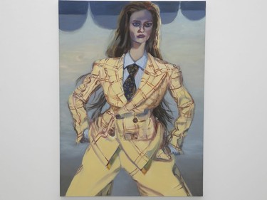 This oil on canvas piece, titled Lauren (yellow suit), by artist Janet Werner is on display at the Bradley Ertaskiran gallery until June 13.