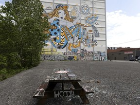 Champ des possibles, a former parking lot, in Montreal, on Wednesday, May 26, 2021.