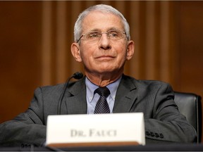 Dr. Anthony Fauci, director of the National Institute of Allergy and Infectious Diseases, speaks during a Senate Health, Education, Labor and Pensions Committee hearing to discuss the ongoing federal response to COVID-19 on May 11, 2021 in Washington, DC.