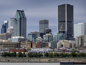 Skyline of Montreal.