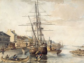 Robert A. Sproule, Le port de Montréal, 1830 / M303 © Musée McCord (Supplied)