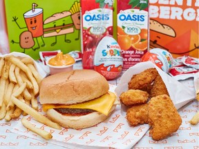 Kids six and under can can pick either a kids meal with a burger or chicken nuggets for free.