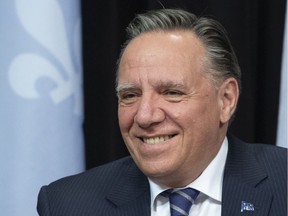 "It's a big day today," Premier François Legault said. "We're taking a big step. Today I think hope is here and we will be able to start seeing each other again."