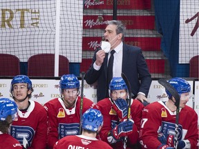 Laval Rocket head coach Joël Bouchard led his club to a 23-9-4 record this truncated AHL season, capturing the Canadian Division by nine points over Manitoba.