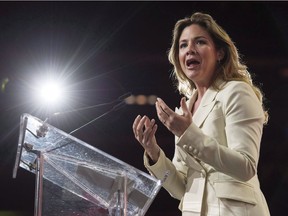 Sophie Gregoire-Trudeau speaks at the federal Liberal national convention in Halifax on Friday, April 20, 2018.