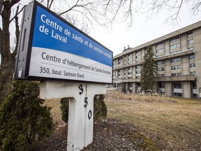 The Centre d'hébergement de Sainte-Dorothée in Laval, north of Montreal in Montreal Thursday April 2, 2020.