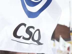 CSQ labour union flag.