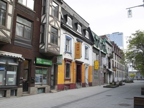 A historic block of Montreal's Chinatown, including a collection of buildings on de la Gauchetière St., was recently threatened for development.