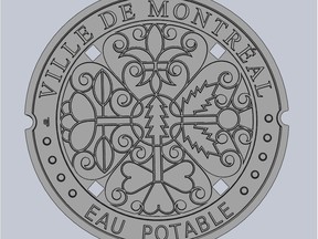 The city unveiled its new manhole cover design by artist Luc Melanson.