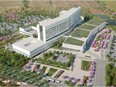 An architectural design concept for the new Vaudreuil-Soulanges hospital was released earlier this year.