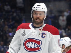Canadiens captain Shea Weber logged a team-high 25:20 of ice time in Game 1 of Stanley Cup final and picked up an assist, along with five shots and six hits.