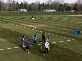 CF Montreal's training facility Centre Nutrilait. Players and staff can resume training in the city next week, and are hoping to be able to get approval to play home games at Saputo Stadium.