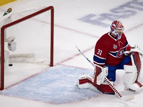 Canadiens goalie Carey Price allowed five goals on 29 shots in 6-3 loss to the Tampa Bay Lightning in Game 3 of Stanley Cup Final with the final goal scored into an empty net.