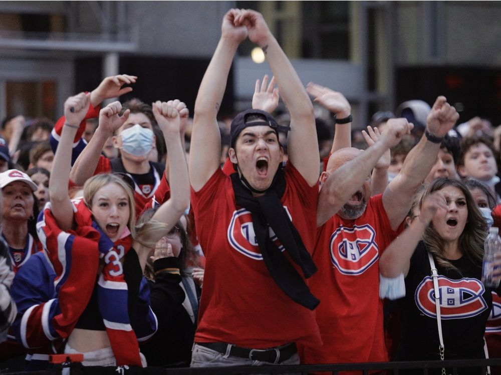 Delirious Canadiens fans watch Game 4 downtown and go home happy
