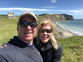 Discovering their home province has been an eye-opener and a treat for Andrew Peplowski and Johanne Morency, seen in Les Îles-de-la-Madeleine last week. “We’re telling all our friends,” Peplowski says.