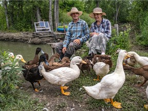 Faya and Edward Privorotsky at their two-hectare farm, Project PACE, in Île-Bizard.