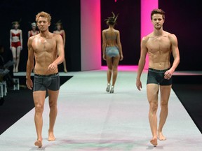 Another pressing question — jockeys or boxers? — has been studied in a paper published by Harvard researchers, Joe Schwarcz writes. Above: Models present underwear garments during the 2013 Salon de la lingerie in Paris.