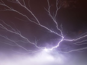 Meteorologists were tracking a severe thunderstorm in Quebec Thursday.