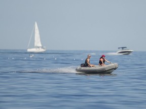 The summertime view of Lake Ontario.