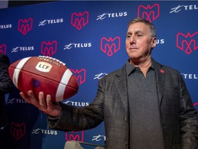 Gary Stern, co-owner of the Montreal Alouettes, with partner Sid Spiegel, in Montreal on Jan. 6, 2020.
