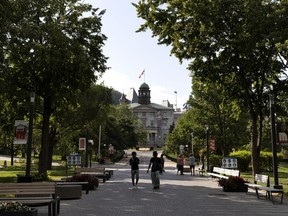 The McGill University campus in July 2021.
