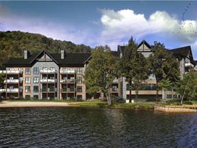 Château Morritt is a new hotel-condo development on Lac Moore, close to the heart of Tremblant's Old Village.