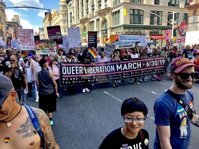 Calling themselves a “a people’s political march,” members of New York City’s Reclaim Pride Coalition held their inaugural Queer Liberation March in June 2019 to mark the 50th anniversary of Stonewall, stating they were working "to reclaim the spirit and meaning of Pride to better represent the LGBTQIA2S+ community.”