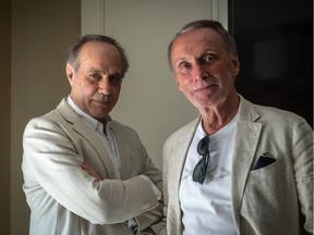 Montreal playwright Vittorio Rossi, left, and producer Barry F. Lorenzetti have collaborated on a filmed version of Rossi's play The Chain.
