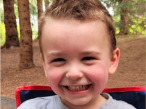 Jake Côté, 3, was abducted Tuesday afternoon.