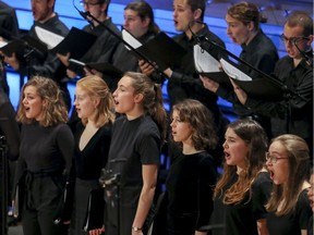 The Choeur des jeunes de Laval perform in 2018. "Spoken music apparently becomes music that speaks to us and speaks to our brain and inspires it to find new connections," Montreal vascular neurologist Christian Stapf says.