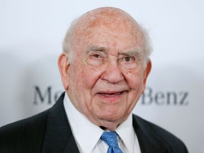 Actor Ed Asner poses at The Mercedes-Benz Carousel of Hope Ball to benefit the Barbara Davis Center for Diabetes in Beverly Hills, Calif., on Oct. 11, 2014.