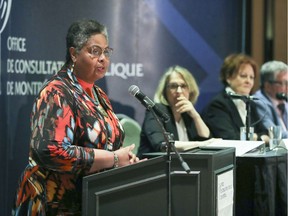 Dominique Ollivier, president of the Office de consultations publique de Montréal, is seen in this photo from May 10, 2018.