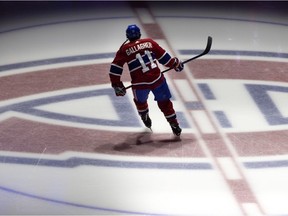 The NHL guidelines are generally more stringent than other professional sports leagues, writes Sheldon H. Jacobson. Above: Montreal Canadiens forward Brendan Gallagher at centre ice at the Bell Centre.