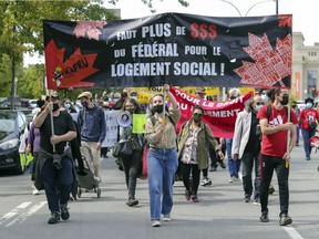 The need for affordable housing has become one of the top issues in the current federal election. On Tuesday, Sept. 14, 2021, housing activists marched down Parc Ave. to Liberal Leader Justin Trudeau's riding office to demand action.
