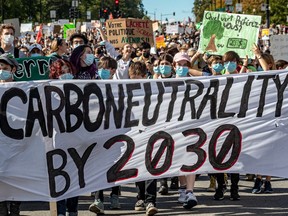 Many attendees of Friday's climate march said they were spurred to turn out because the recent federal election left them doubtful Canada’s political leaders are taking the issue seriously.