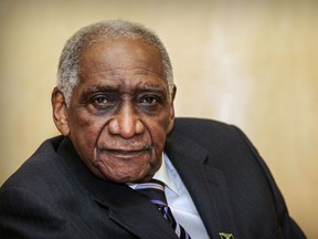 Noel Alexander, pictured in February 2016, died on Friday at the age of 87.
