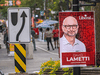 A campaign poster for Liberal candidate David Lametti in Lasalle-Emard-Verdun riding in Verdun, Quebec.