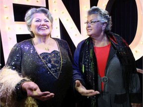 Quebec singer Ginette Reno gets a first look at her likeness at Musée Grévin at the Eaton Centre in Montreal Wednesday, April 17, 2013.