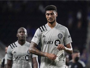 Forward Bjorn Johnsen is seen walking off the pitch after CF Montréal's Aug. 18 draw with FC Cincinnati because there are literally no pictures of him doing anything against Nashville SC on Sept. 11. And that's the problem in a nutshell.