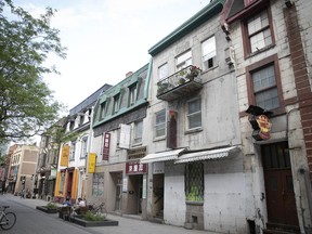 This historic block on de la Gauchetière St. in Chinatown is being threatened by development.