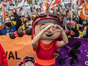 Daycare workers in Quebec held their first of several strike days in Montreal on Sept. 24, 2021.