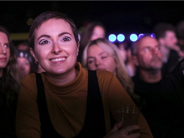 Camille St Laurent enjoys the music on Day 3 of the Osheaga Get Together festival on Sunday, Oct. 3, 2021.