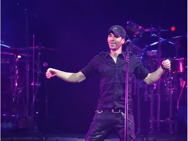 MONTREAL, QUE: October 09, 2021 -- Enrique Iglesias performs at the Bell Centre in Montreal on Saturday, Oct. 9, 2021.