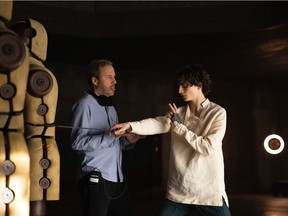 Denis Villeneuve, left, with actor Timothée Chalamet, has yearned to remake Dune for as long as he has been making movies.