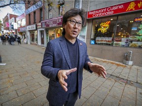 Film director Jimmy Chan in Montreal's Chinatown Monday October 18, 2021.  He has made a documentary, Saving Chinatown, that documents the many challenges facing the community.