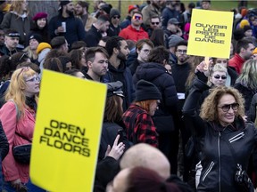 Montrealers urged Quebec to open dance floors during a protest last week. "We’re allowed to attend group exercise classes and fill the Bell Centre — as long as we're masked and vaxxed. So why can’t clubbers have a small 'maskerade' dance?" Josh Freed asks.