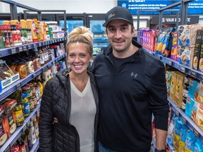 Daniel Lambert and Jessika Venne, owners of Marché Aisle 24, a fully automated, staff-less convenience store open 24/7, in Montreal on Wednesday October 27, 2021.