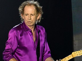 FILE: Keith Richards of The Rolling Stones performs onstage at Rose Bowl on August 22, 2019 in Pasadena, California.