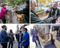 Out to become borough mayor in Côte-des-Neiges—Notre-Dame-de-Grâce, clockwise, from top left: Incumbent Sue Montgomery; Ensemble Montréal’s Lionel Perez, right; Projet Montréal’s Gracia Kasoki Katahwa, right; and Movement Montreal’s Matthew Kerr, far left.