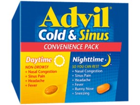 Two lots of Advil’s Cold & Sinus Day/Night Convenience Pack are being being recalled.
